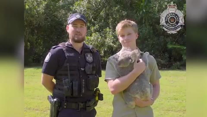 Robert Irwin appears in police campaign to 'launch elite squad' of animal officers