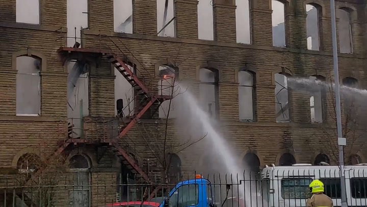 Firefighters at work on Peaky Blinders filming location where fire broke out