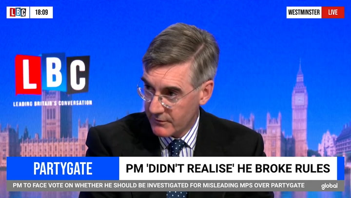 Jacob Rees-Mogg says ‘get perspective’ to Andrew Marr over Partygate anger