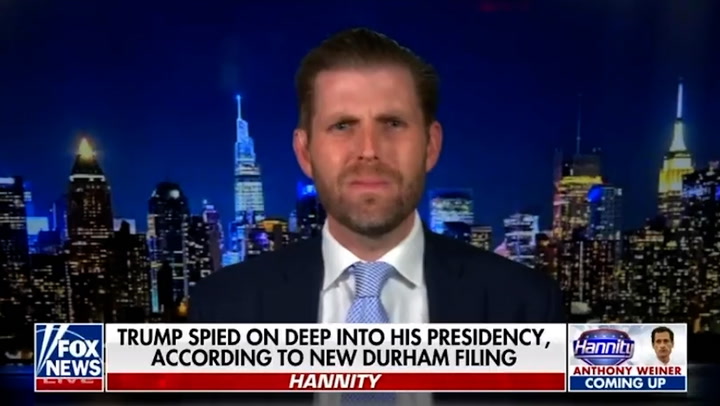 Eric Trump almost breaks down during Fox News interview