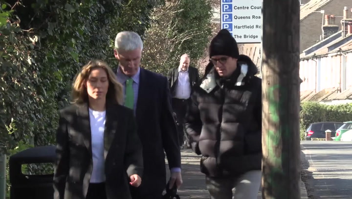 Joey Barton arrives at Wimbledon Magistrates’ Court