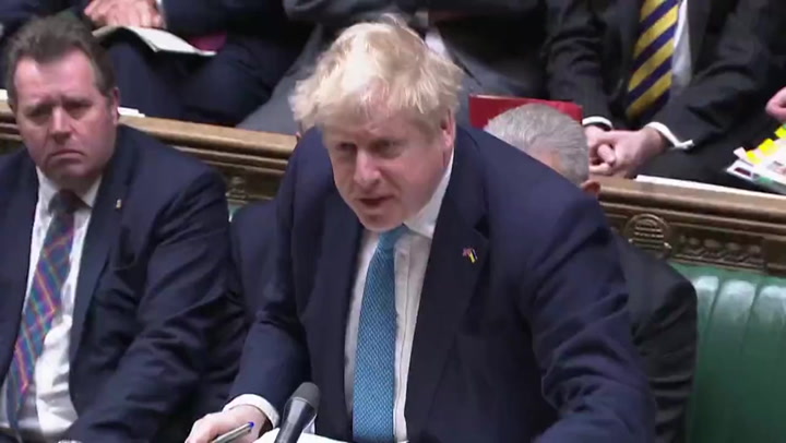 Boris Johnson claims ‘the Kremlin has singled out the UK’ for sanctions on Russia