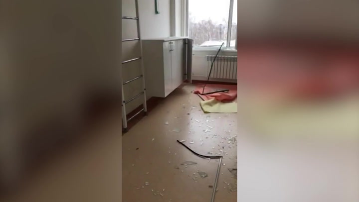 Ukrainian maternity hospital damaged in air strike