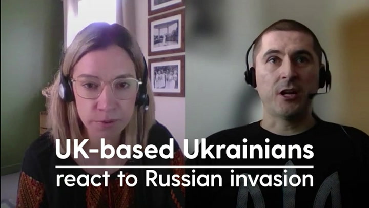 UK-based Ukrainians react to Russia's invasion