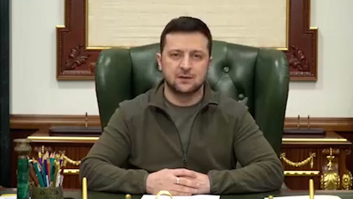 'I'm not hiding': Zelensky back in his office in Kyiv for the first time since invasion