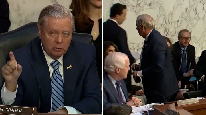 Senator Lindsey Graham storms out of Ketanji Brown Jackson hearing following Guantanamo rant