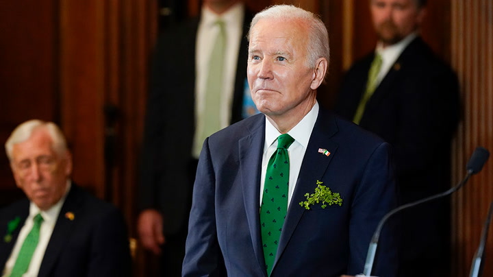 Watch live as Joe and Jill Biden host St. Patrick's Day celebration at the White House