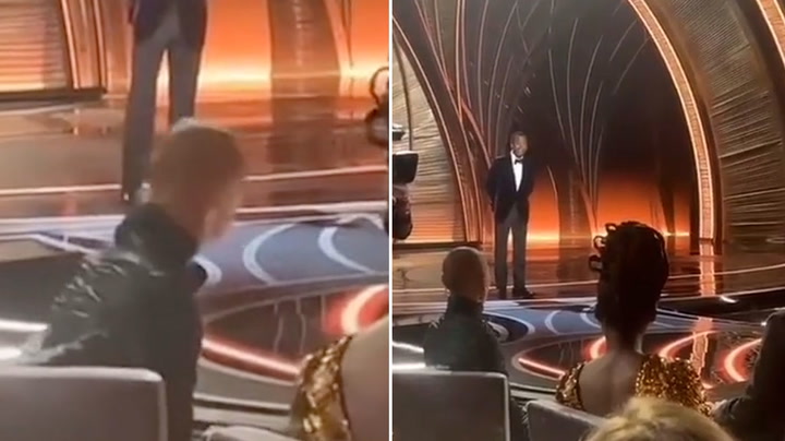 Video shows Jada Pinkett Smith’s reaction after Will Smith slaps Chris Rock