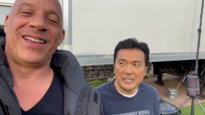 Vin Diesel on Fast and Furious set with Justin Lin days before director quits film