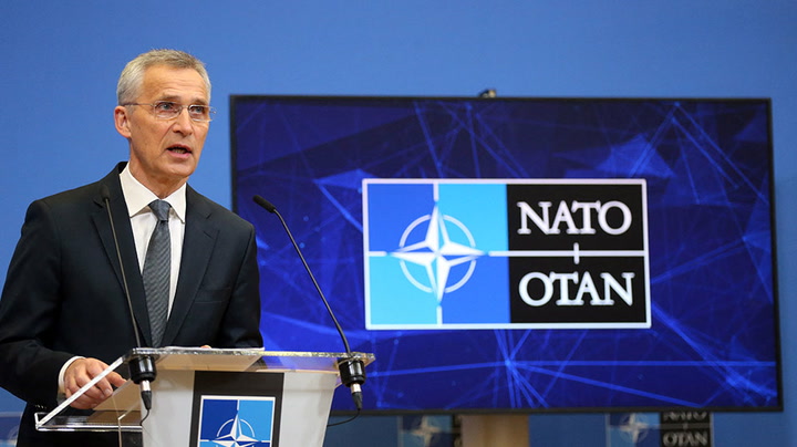 Watch live as Stoltenberg and Blinken discuss Ukraine at Nato meeting