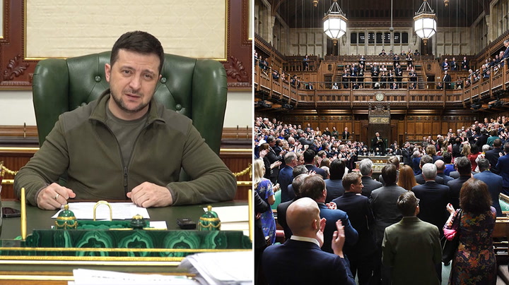 Watch live as Ukraine's President Zelensky addresses House of Commons