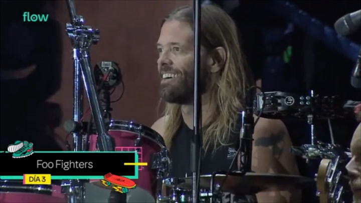 Dave Grohl introduces Taylor Hawkins during final Foo Fighters concert