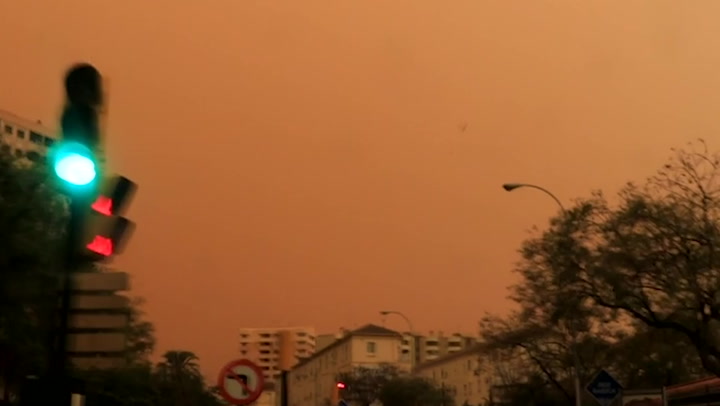 'It's raining mud,' say Malaga residents as dust from Sahara falls on Spain
